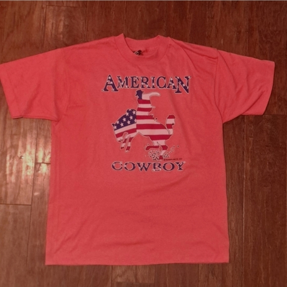 American Cowboy Vintage t-shirt Unisex - Picture 2 of 5